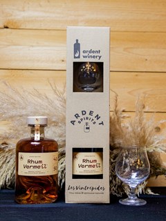 Ardent Spirits Geschenkverpakking glas + rum vermeil bio 50cl - 80141